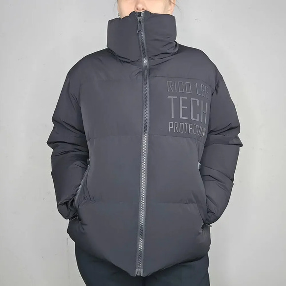 NWT Y2K Designer Rico Lee Unisex Down Puffer Jacket sz M - Picture 5 of 9
